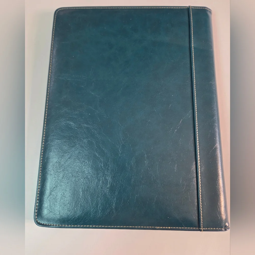 BUXTON Portfolio &  Pad Holder, Turquoise